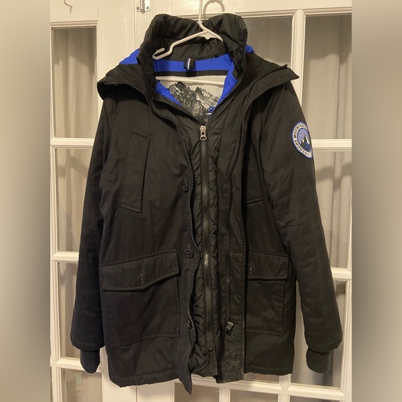 Superdry black parka - Picture 4 of 5